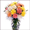 Carnation Bouquet with Vase - Click here to View more details about this Product