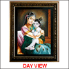Yashoda Krishna - Day n Night View - Size (13x16 Inches) - Click here to View more details about this Product