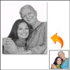Original Mother Pencil Portrait -  Size (24x16 Inches) - Click here to View more details about this Product