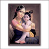 Yashoda Krishna Glow Paint portrait -  Size (15x12 Inches) - Click here to View more details about this Product