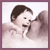 Mother and Her  Child watercolour painting - Click here to View more details about this Product