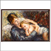 Mother & child portrait Oil Painting - Click here to View more details about this Product