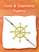 Gold & Diamond Rakhis