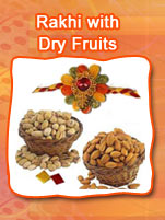 Rakhi with Dry Fruits