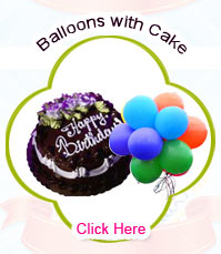 Blown Balloons with Cake