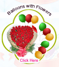 Blown Balloons with Flowers