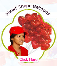 Blown Heart Shape Balloons