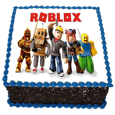 Roblox and Lego Cake