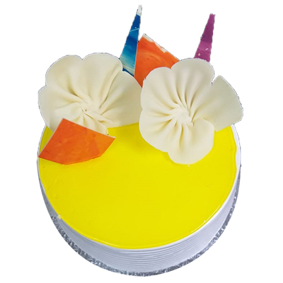 Designer round shape Pineapple cake - 1kg - send General Cakes to India,  Hyderabad | Us2guntur