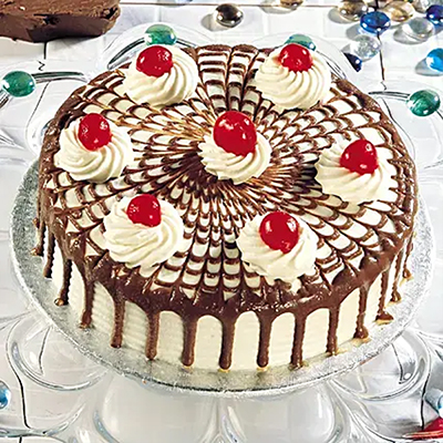 Round shape Pineapple cake 1 kg - send New Year Cakes to India, Hyderabad |  Us2guntur