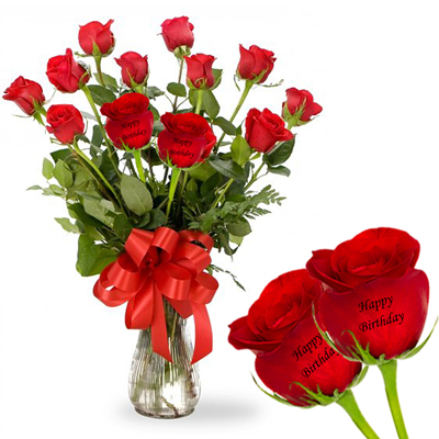 Romantic Birthday - Red Roses In a Box | Send Birthday Flowers India to  India