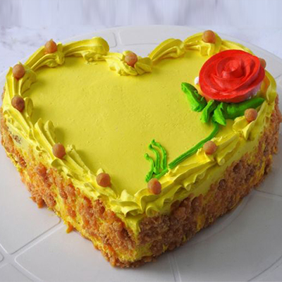 Heart Melting Butterscotch Cake 1 KG - Wishingcart.in