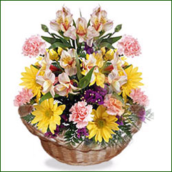"Ugadi  Flower Arrangement - Click here to View more details about this Product