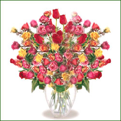"Ugadi  Special Flowers with Vase - Click here to View more details about this Product
