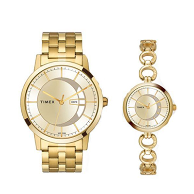 "Timex Couple Watches - TW00PR229 - Click here to View more details about this Product