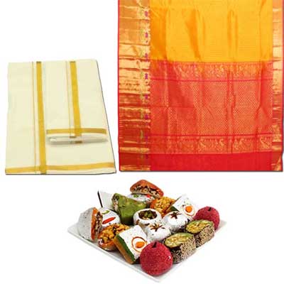 "RAKHIS -AD 4290 A (Single Rakhi), Choco Thali - code RC04 - Click here to View more details about this Product