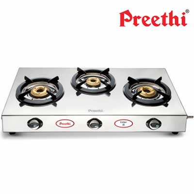 preethi steel gas stove