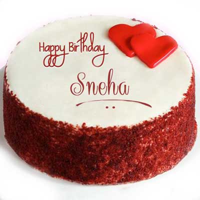 Happy Birthday Sneha Cake Candle - Greet Name