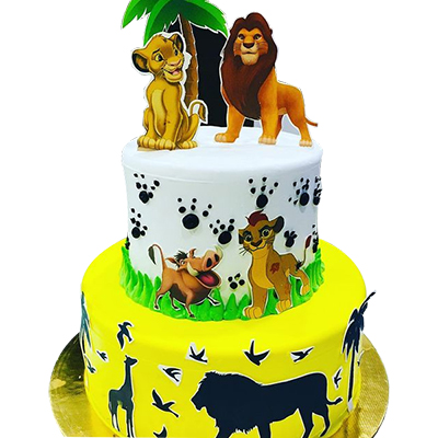 Buy African/zoo Animals Cake Topper Lion Elephant and Giraff Birthday Cake  Topper Personalised Online in India - Etsy