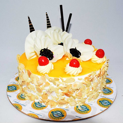 Round shape Pineapple cake - 1kg - send Express Delivery - Cakes to India,  Hyderabad | Us2guntur