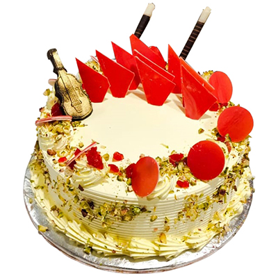 Designer Round shape pineapple cake - 1kg - send General Cakes to India,  Hyderabad | Us2guntur