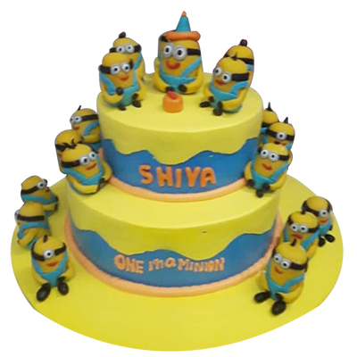 Minion Tier Cake- Order Online Minion Tier Cake @ Flavoursguru