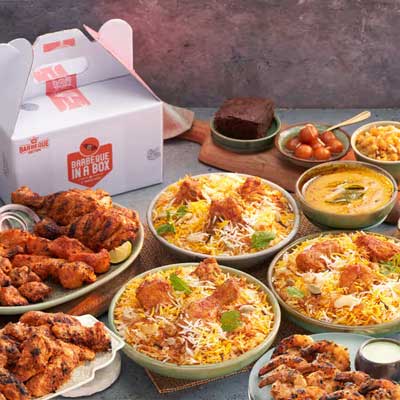 Barbeque in a Box Chicken Biryani Overload send Barbeque Nation to India Hyderabad Us2guntur