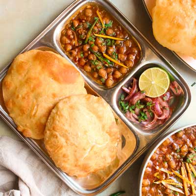 "Chole Bathura (Hotel Chutneys (Tiffins) - Click here to View more details about this Product