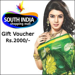 Send South India Shopping Mall Gift Vouchers To Hyderabad Guntur