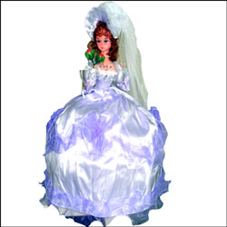 "Rotating Dancing Doll in Violet Robe-003 - Click here to View more details about this Product