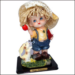 "Classic Poly Figurine Boy Doll -code001 - Click here to View more details about this Product