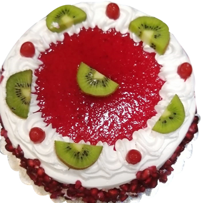 "Round shape Strawberry Cake -1 Kg (Exotica) - Click here to View more details about this Product