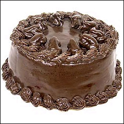 "Heart shape chocolate flavor Eggless cake - 1kg - Click here to View more details about this Product