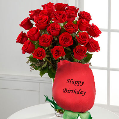 Happy Birthday Red Roses Bouquet Images - Foto Kolekcija