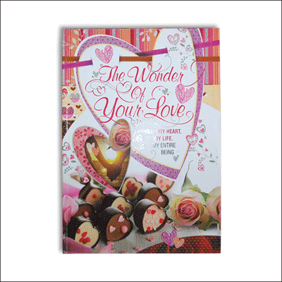 "Valentine Big Size Greeting Card-998-code001 - Click here to View more details about this Product