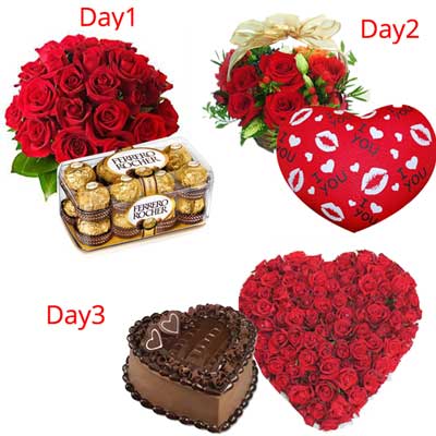 "Round shape pineapple cake - 1kg, Flower Bunch with 12 Mixed Roses - Click here to View more details about this Product