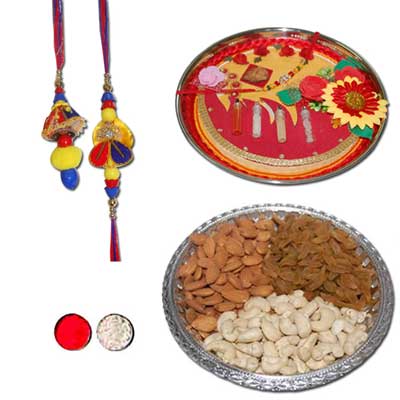 "Rakhi Pooja Thali - CodeRTN22 - Click here to View more details about this Product