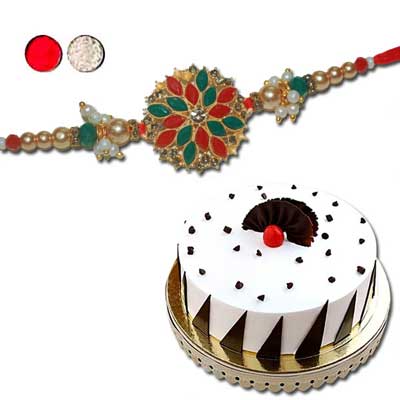 "Designer Round shape Panda Cake -1.5 Kg - Click here to View more details about this Product