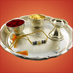 "Rakhi Devotional Puja Thali - Click here to View more details about this Product