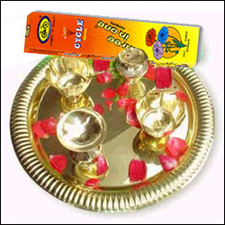 "Brass puja thali - Click here to View more details about this Product