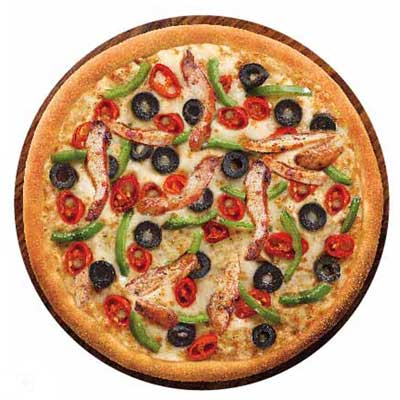 "Chefs Chicken Choice Rashers (1 pizza) (Non Veg)(Dominos) - Click here to View more details about this Product
