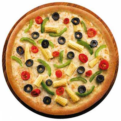 "Veggie Paradise  -  (1 pizza) (Veg)(Dominos) - Click here to View more details about this Product