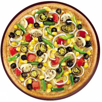 "Veg Extravaganza (1 pizza) (Veg)(Dominos) - Click here to View more details about this Product