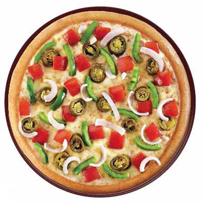 "Mexican Green Wave - (1 pizza) (Veg)(Dominos) - Click here to View more details about this Product