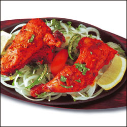 "Tandoori chicken (half) - 1 plate - Click here to View more details about this Product