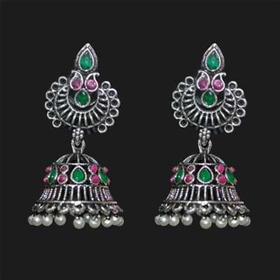 "1grm Fancy Ear tops (Jhumkas) - MGR -1315 - Click here to View more details about this Product