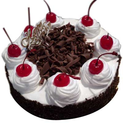 "Delicious Black forest Eggless Cake - 1kg - Click here to View more details about this Product