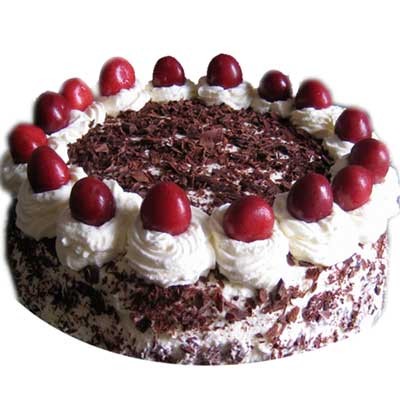 "Round shape Chocolate Eggless Cake - 1kg - Click here to View more details about this Product