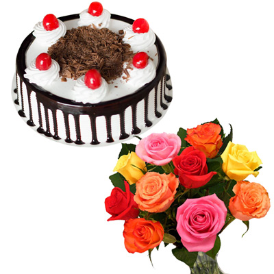 "Round shape Black Current Cake (2 Step) - 3 kgs - Click here to View more details about this Product
