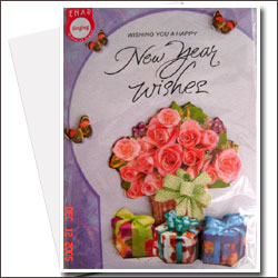 "New Year Musical Greeting Card - New Year Wishes - Click here to View more details about this Product